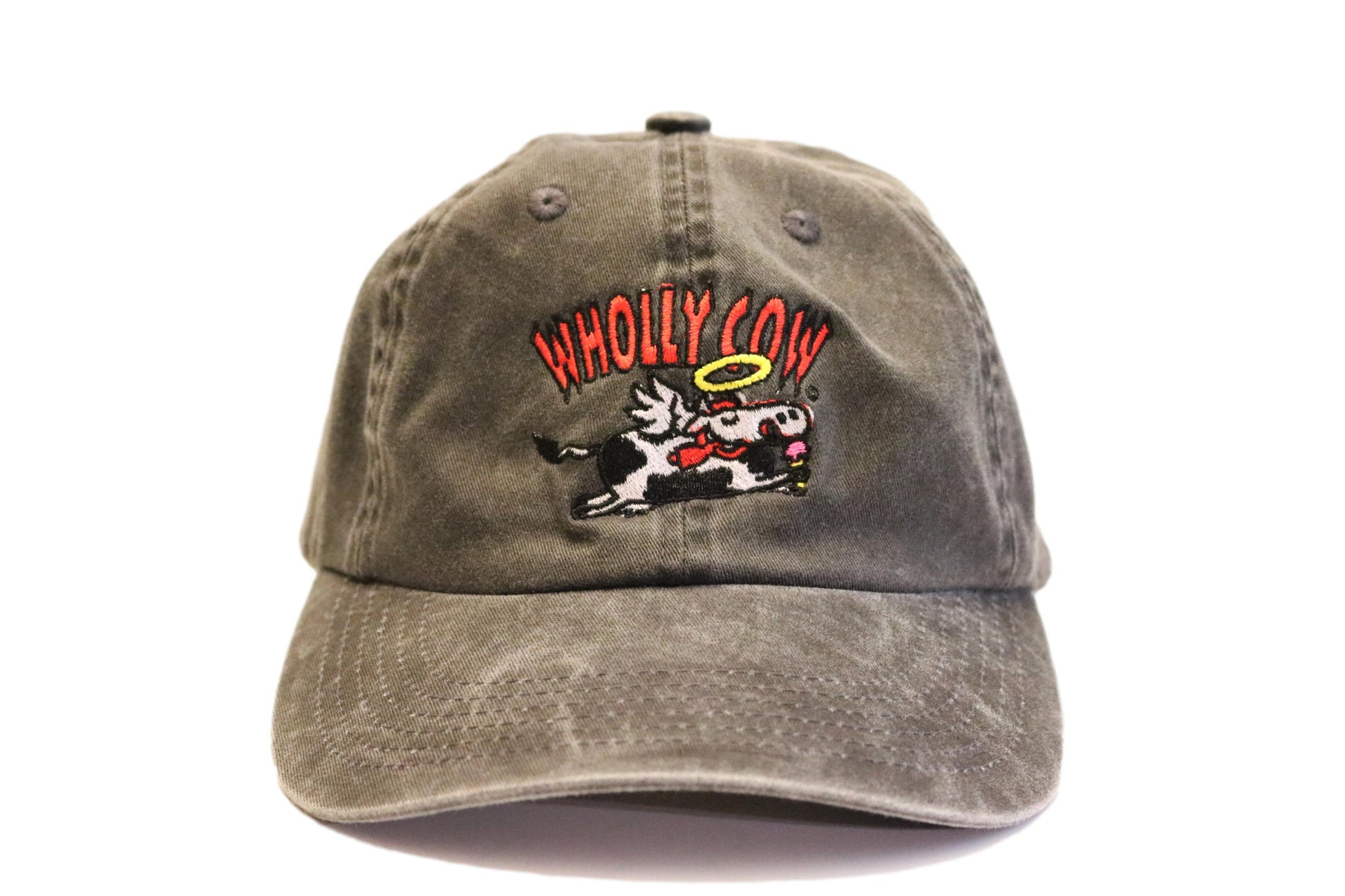 Wholly Cow Ball Hat Charcoal Black 