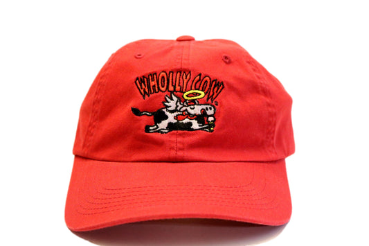 Wholly Cow Baseball Hat Red