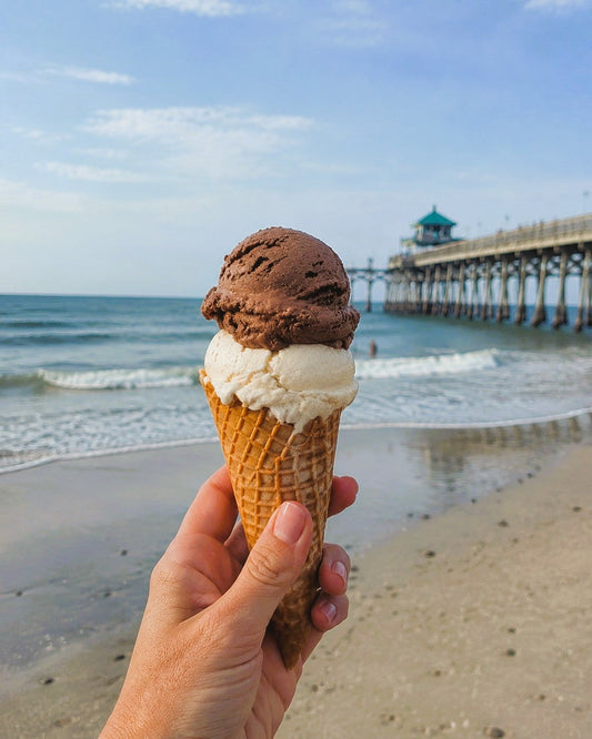 Folly Beach wholly cow ice cream