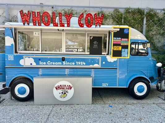 Wholly Cow Suzy Ice Cream Catering Trailer