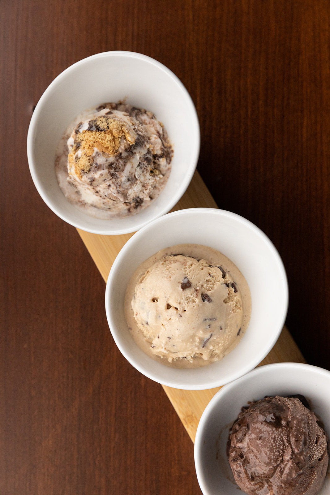 Restaurant with local Wholly Cow Ice Cream on the dessert menu