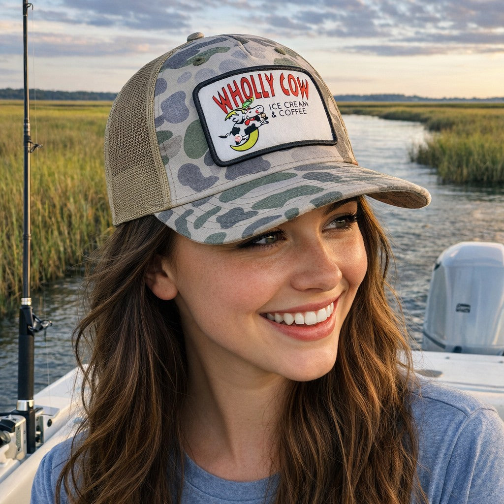 wholly cow ice cream Richardson trucker hat Lowcountry Charleston