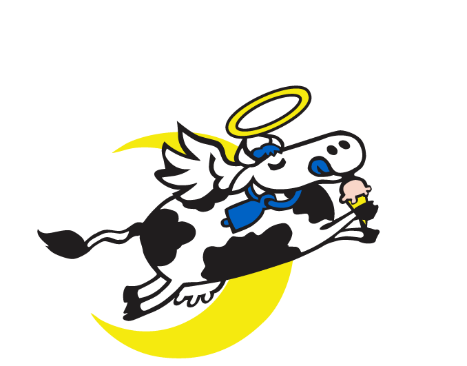 Wholly Cow Ice Cream Blue Logo