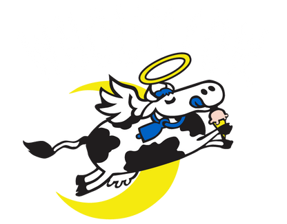 Wholly Cow Ice Cream Blue Logo